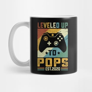 Vintage Leveled Up To Pops Est.2020 Mug